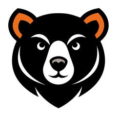 Bear Face Vector Logo Illustration