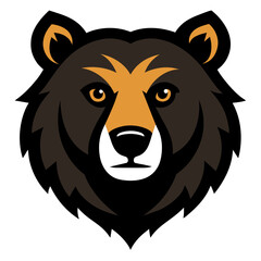 Bear Face Vector Logo Illustration