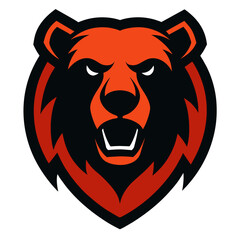 Bear Face Vector Logo Illustration