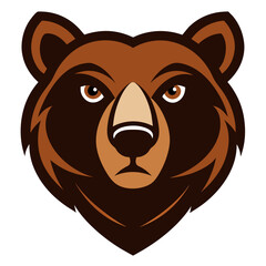 Bear Face Vector Logo Illustration