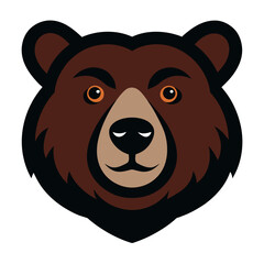 Bear Face Vector Logo Illustration