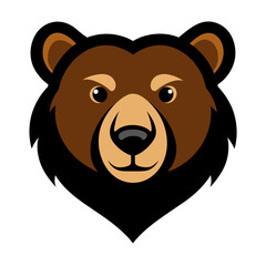 Bear Face Vector Logo Illustration