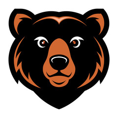 Bear Face Vector Logo Illustration