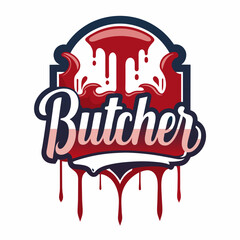 Butcher Shop Logo Vector Illustration