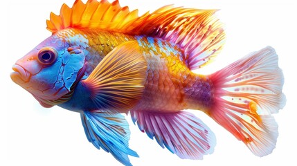 Fototapeta premium fish isolated on white