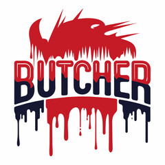 Butcher Shop Logo Vector Illustration