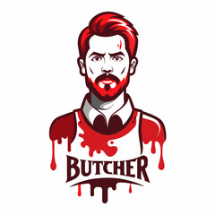 Butcher Shop Logo Vector Illustration