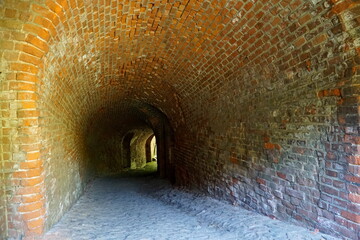 Tunnel at former Prussian Boyen Fortress - Gizycko, Poland