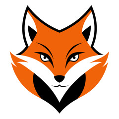 Fox Face Logo Vector Illustration