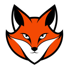 Fox Face Logo Vector Illustration
