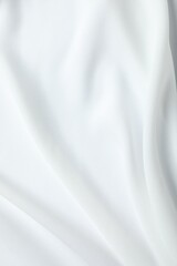 Fototapeta premium Texture of white fabric as background, top view