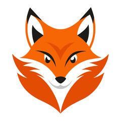 Obraz premium Fox Logo Vector Illustration on White Background