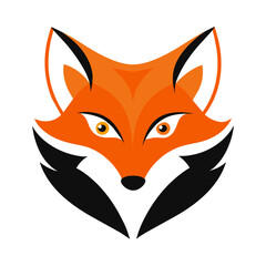 Fox Logo Vector Illustration on White Background