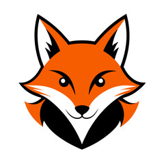 Fox Logo Vector Illustration on White Background
