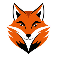 Fox Logo Vector Illustration on White Background