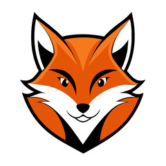 Fox Face Logo Vector Illustration