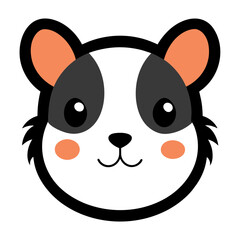 Hamster Logo Vector Illustration on White Background