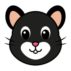 Hamster Logo Vector Illustration on White Background