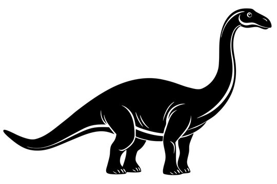 recommend clip art: brachiosaurus vector illustration