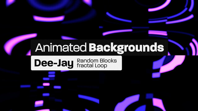 DJ VJ Loop Blocks Animated Backgrounds 080 