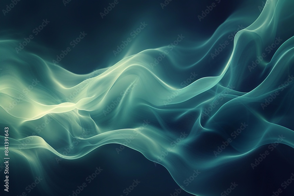 Poster modern colorful flow poster. wave liquid shape in black color background. art design for your design