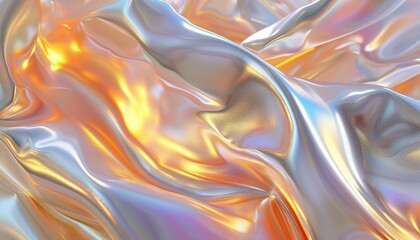 Abstract luxurious multicolor smooth wavy marble texture background. Abstract beautiful holographic fluid and liquid background. Luxurious fluid texture background.