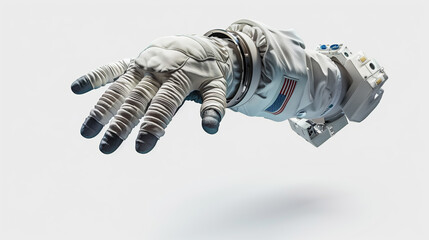 3D Rendered Space Glovebox on White Background