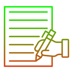 Fototapeta premium Writing Icon