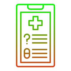 Obraz premium Health app Icon