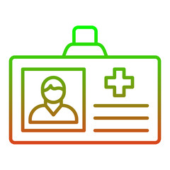 Obraz premium Medical card Icon