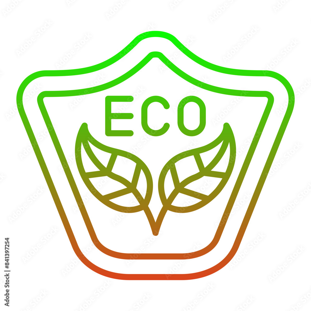 Wall mural eco icon