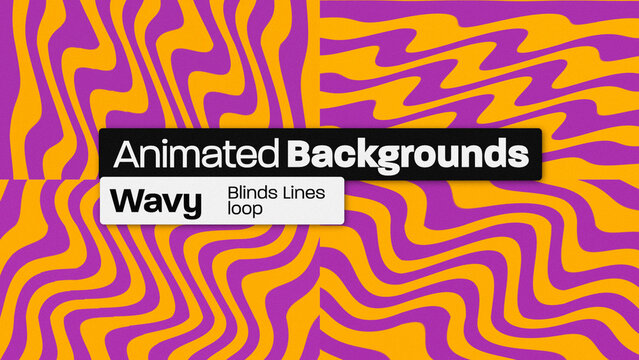 Flat Wavy Loop Animated Backgrounds 187