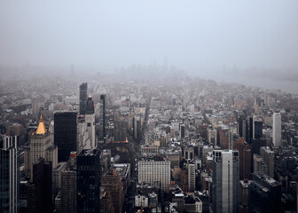 New York covered in Haze