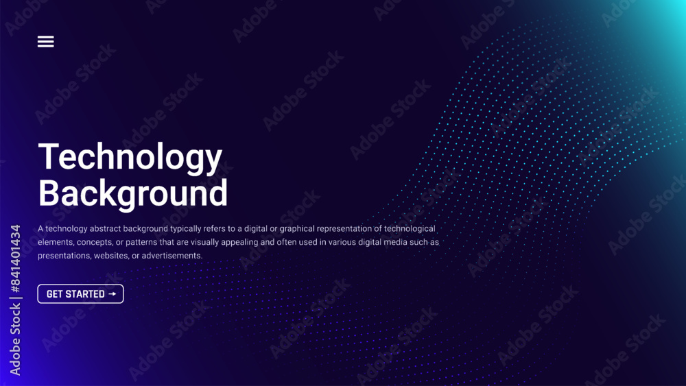 Poster technology abstract background with dots connection. modern abstract background inspired by modern t