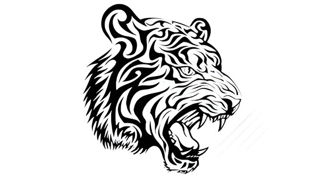 tiger head vector