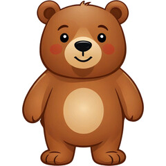 Fototapeta premium Brown cute bear icon
