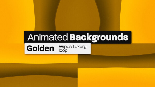 Golden Curved Wipes Luxury Loop Animated Backgrounds 103 