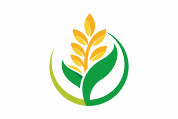 leaf logo vector illustration