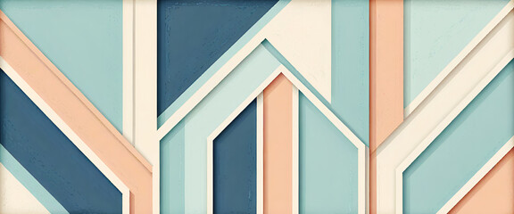 illustrazione con elementi geometrici a tema astratto contemporaneo