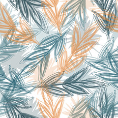 Palm foliage. Print for luxury fashion fabric, clothes, wallpaper.