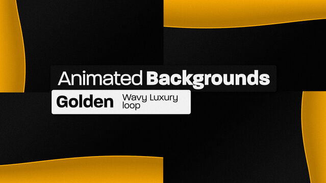 Golden Wave Luxury Loop Animated Backgrounds 106 