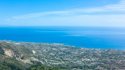 Communication antennas on Mount Mijas, Malaga, Spain