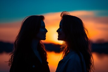 
Female Friendship in evening
