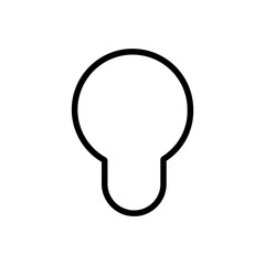 Keyhole vector icon. Lock illustration sign. Key symbol or logo.