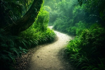 Stroll in a rainforest
