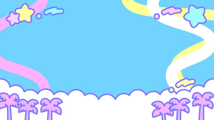 レトロポップ！サマースカイ壁紙★