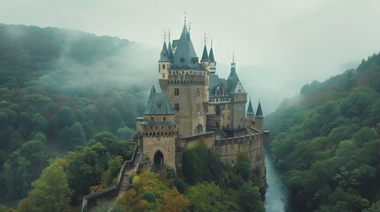 Historic marvelious castle scene