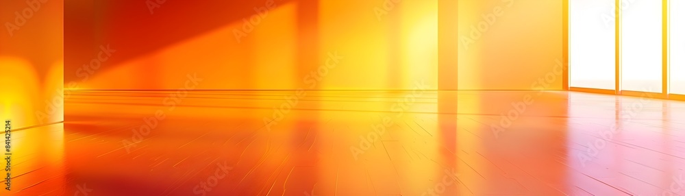 Poster vibrant neon gradient backdrop for showcasing product concepts in modern studio setting