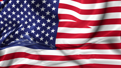 Fototapeta premium American Independence day background with american flag 