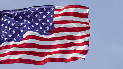 Fototapeta premium American Independence day background with american flag 
